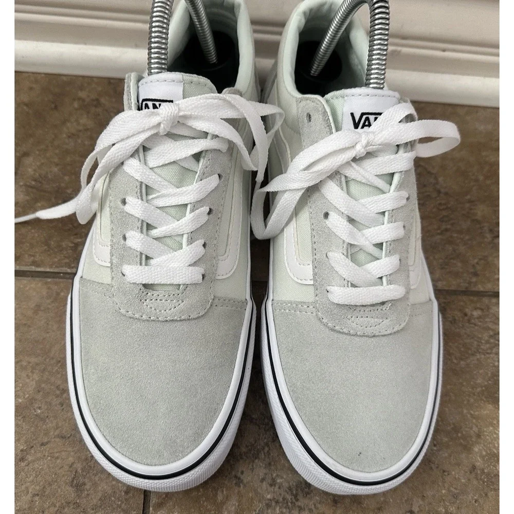 Vans Ward Suede Canvas Billowing Sail Green Size 8.5 Women's